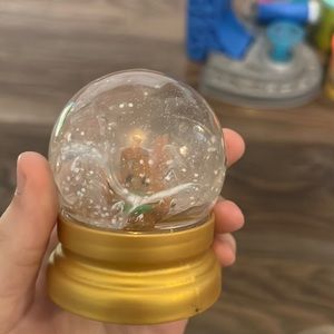 clear reindeer snow globe slime